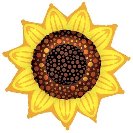 BETALLIC Betallic 18329 42 in. Sunflower Shape Flat Foil Balloon 18329